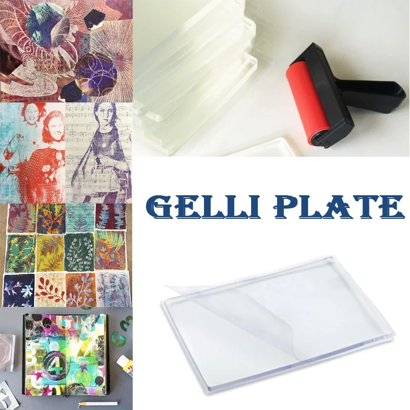 Gel Arts Gel Printing Plate for Printmaking Reusable Monoprinting