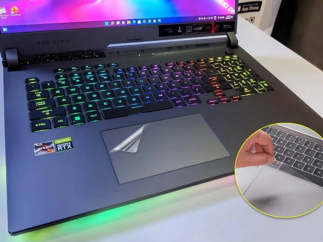 2PCS Matte for for Asus ROG Strix G17 G713RM G713RW G713R G713 G713QC G713Q RM RW Touchpad Protective film Sticker Protector