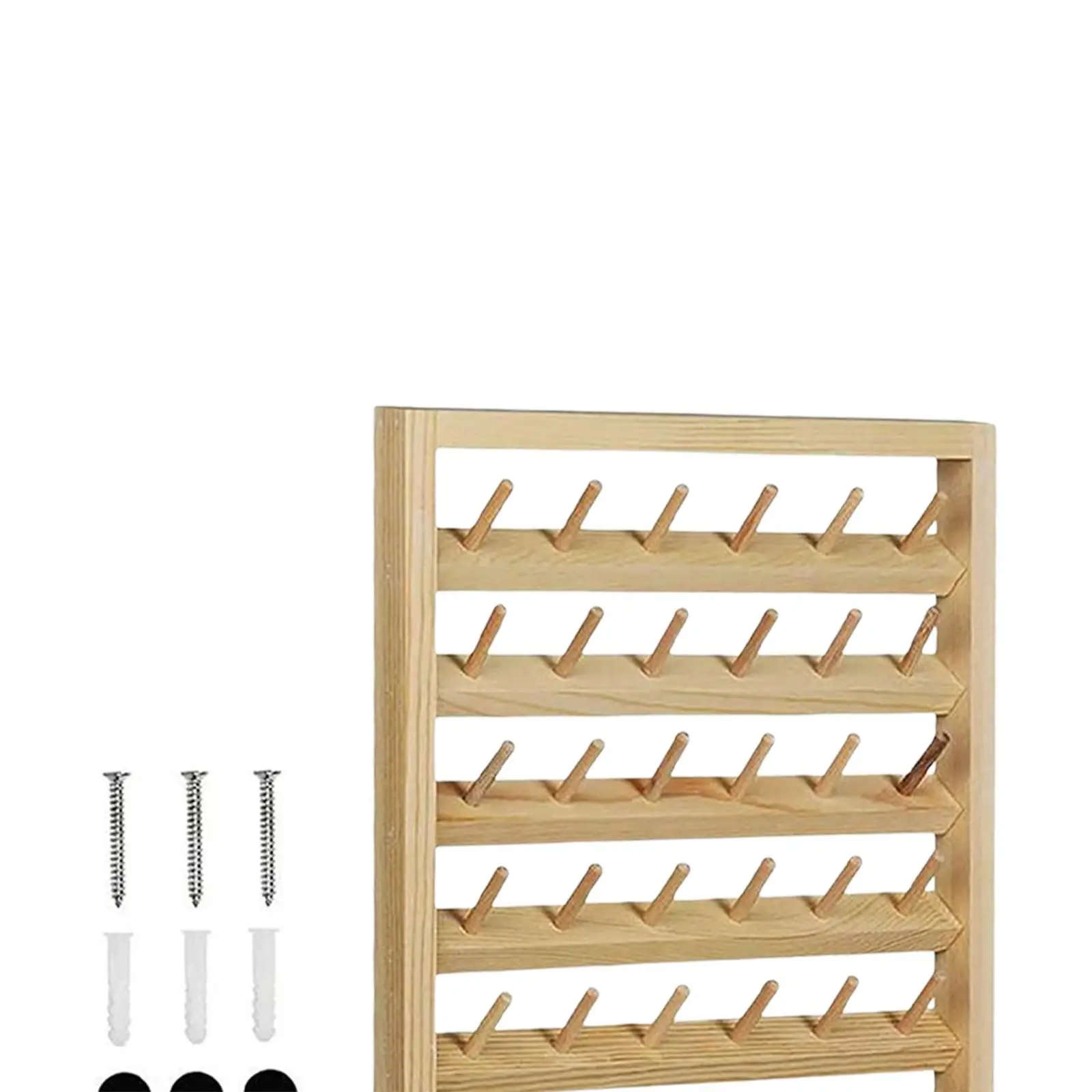Spool Stand Braiding Rack Needlework Wall Hanging Thread Holder for Jewelry Hanging Spools of Thread Braid Knitting Apprentices
