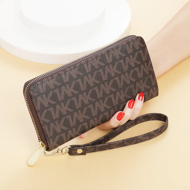 Women's Wallet Leather Long Paper Wallets For Women Card Holder Wallet Women With Zipper High-Capacity Men's Wallet Women Purses