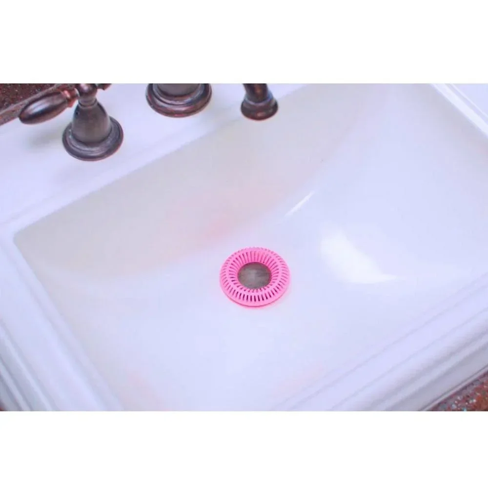 Circles Bathroom Silicone Sink Drain Hair Catcher Bath Stopper Capture Clean Plug Strainer Filter Shower Bathroom Accessories 5