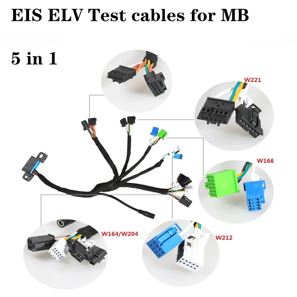 

FreeShip EIS ELV Test cables for Mercedes For Benz Work with VVDI MB BGA TOOL and CGDI Prog MB 5 in 1 (W204 W212 W221 W164 W166)