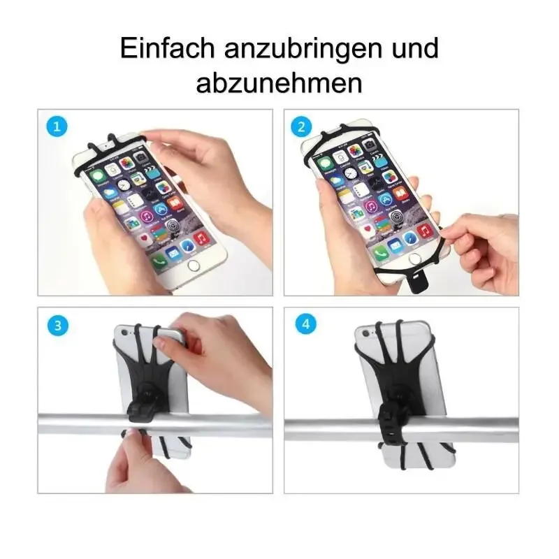 Silicone Bike Phone Holder For Universal Mobile Phones