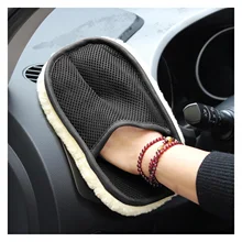 

2022NEW Microfiber Wool Soft Auto Car Washing Glove Cleaning Car Cleaning glove Motorcycle Washer Care Car paint Wash care tools