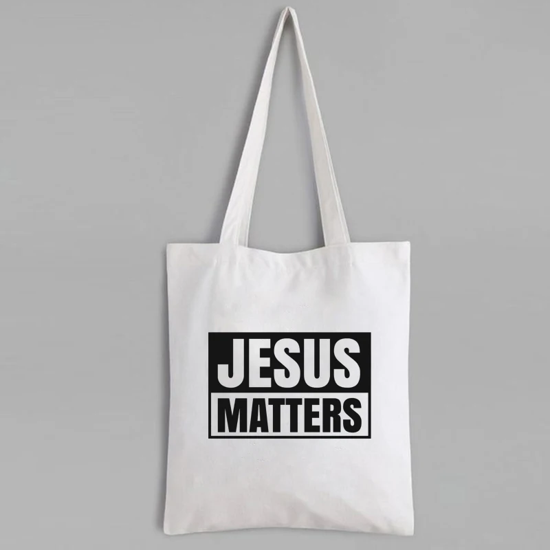 

Jesus Matters Canvas Bag 2021 Reuseable Shopping Bags New Custom Shopping Bags Jesus Matters Canvas Bag