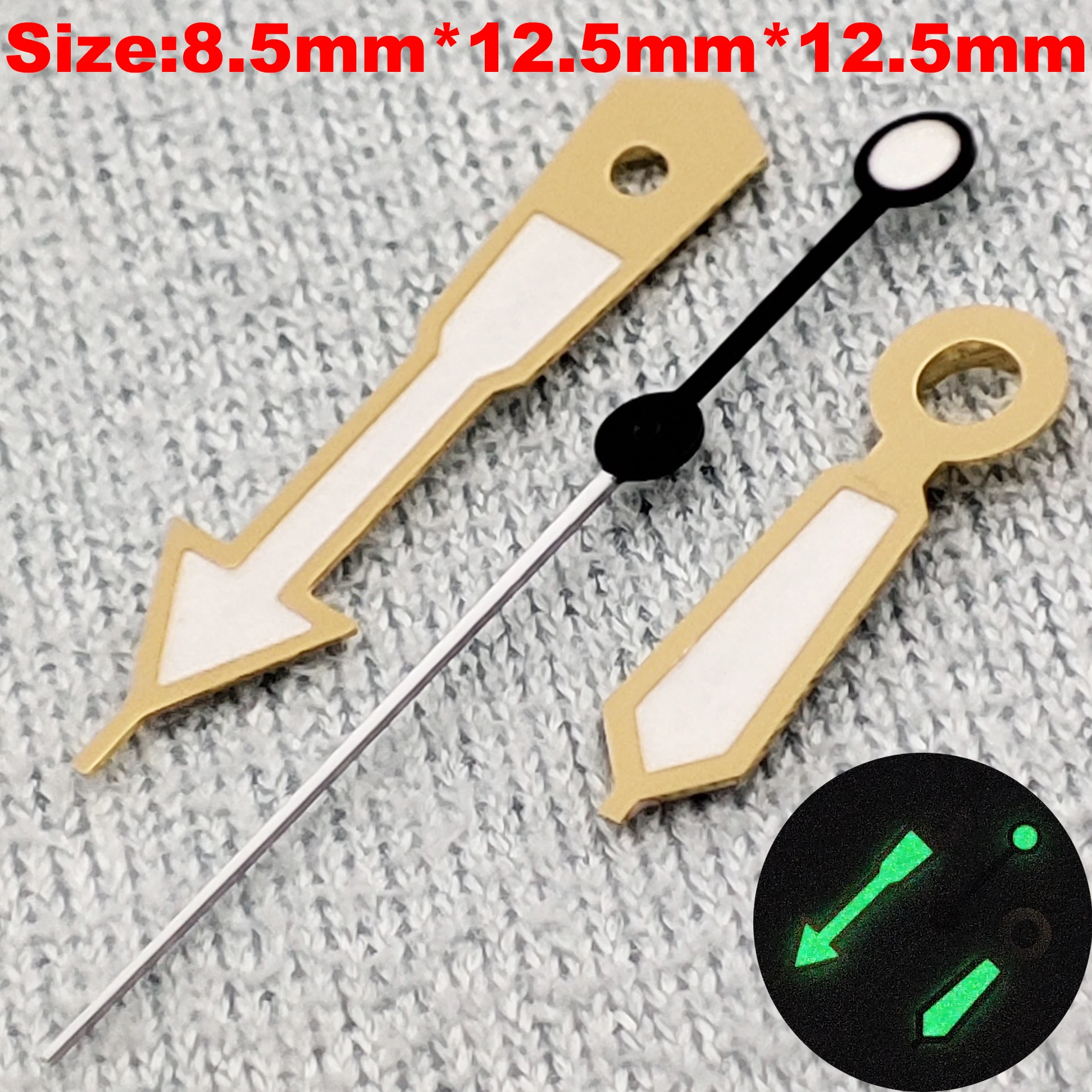 Luminous Multi-Color Watch Hands - Green, Black, Silver, Gold, Rose
