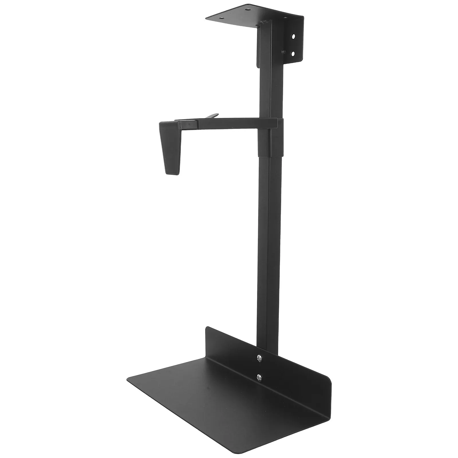 책상 아래 벽걸이형 PC 마운트, 폭 3.9-18.5인치, 높이 조절 가능, 55lb(약 25kg) 용량, 금속 CPU 브래킷 행거, 가정 및 직장용