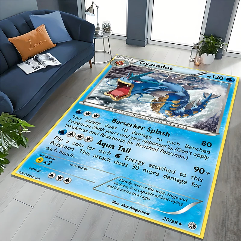Japanese Anime Pikachu Charizard Play Mat Rug