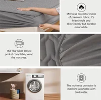 Home Waterproof Bed Cover Stretch Breathable Mattress Cover For Bedroom Living Room Cartoon Waterproof Mattress Protector160x200 4