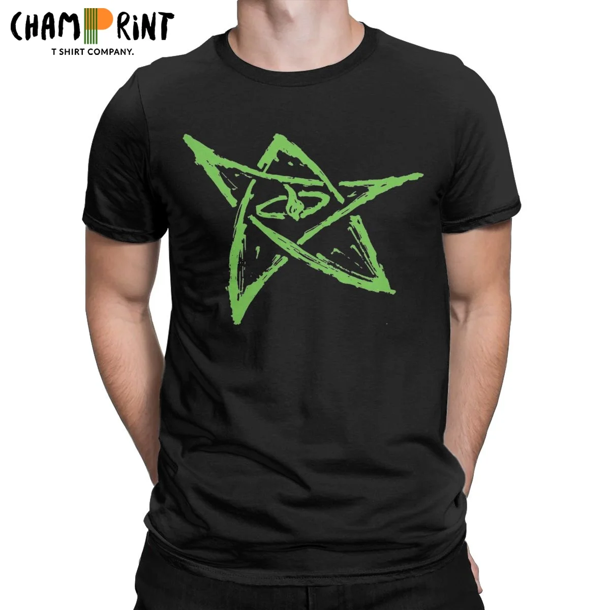 

Call Of Cthulhu Elder Sign Green T-Shirt for Men Horror Octopus Vintage Pure Cotton Tees Crew Neck Short Sleeve T Shirts Tops