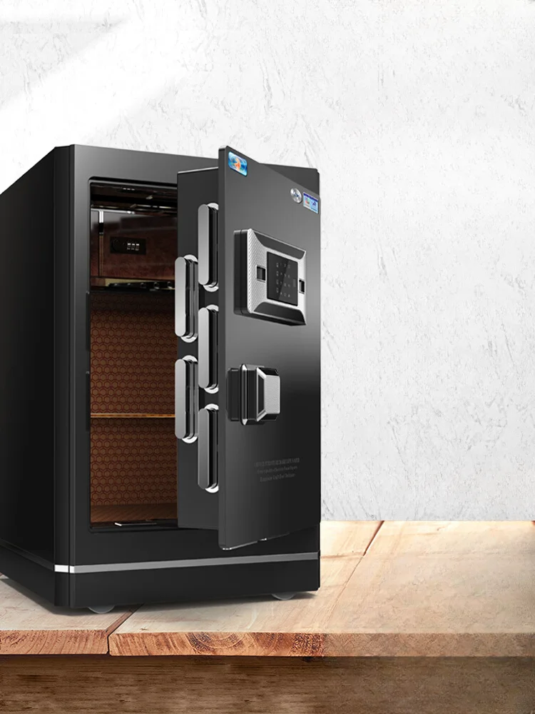 

Сейф для дома Сертификация 3C 45/58/68/78/88 см 1-метровый сканер отпечатков пальцев пароль Противоугонная коробка