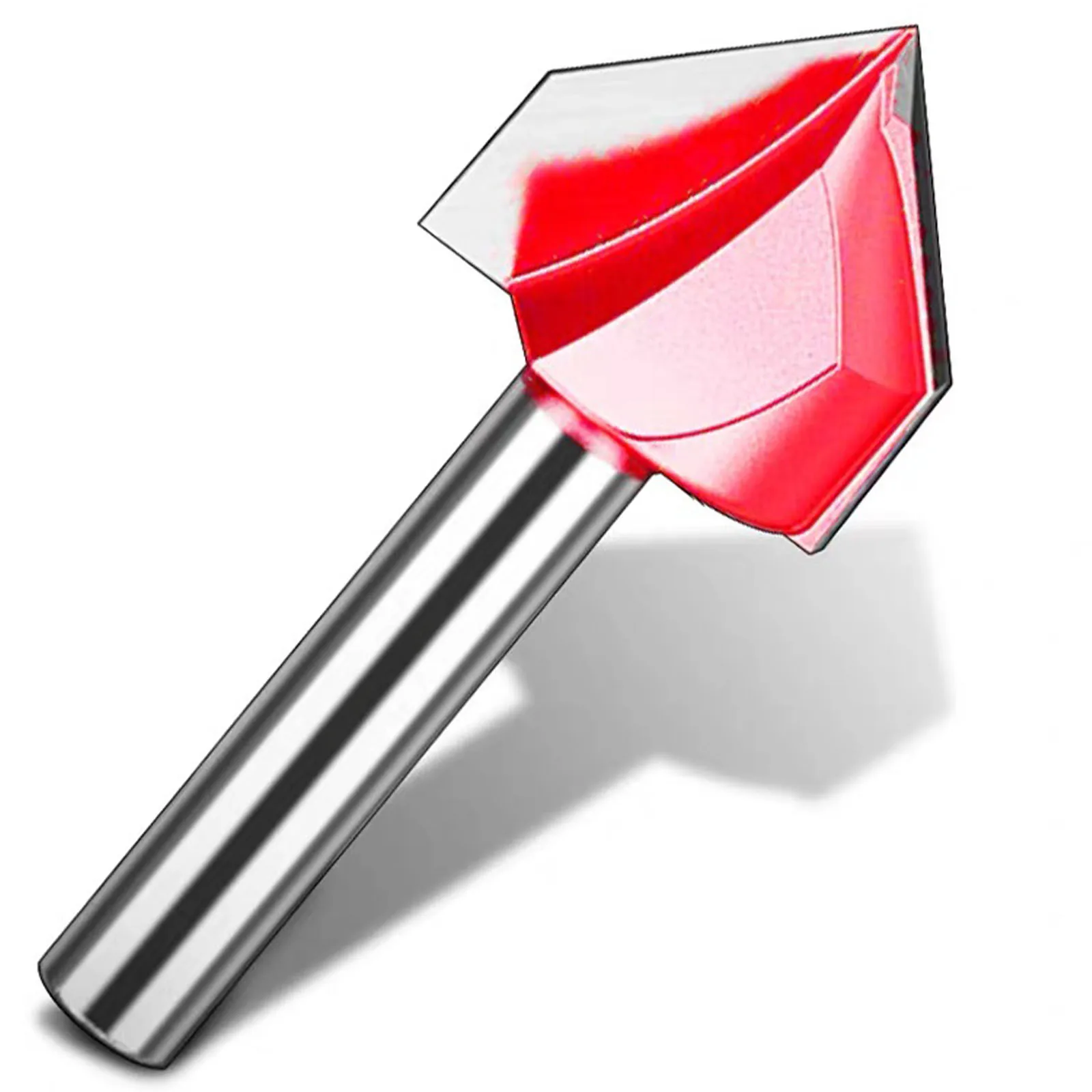 

Фрезы твердосплавные с V-образным пазом, хвостовик 1/4 дюйма, 6,35 мм, 2 шт.