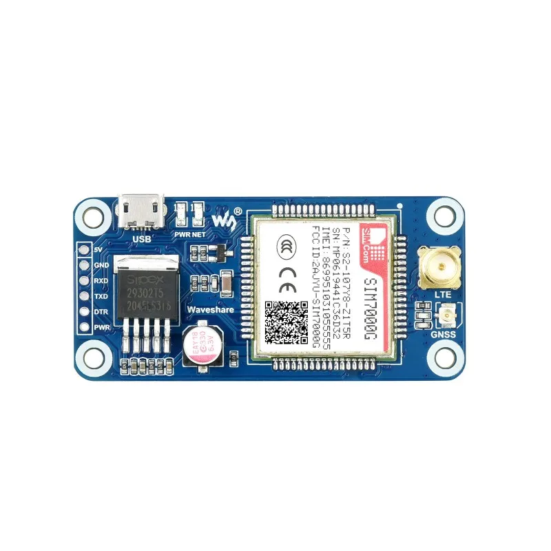 SIM7000G NB-IoT / Cat-M / EDGE / GPRS HAT, Raspberry Pi, GNSS, ۷ι  