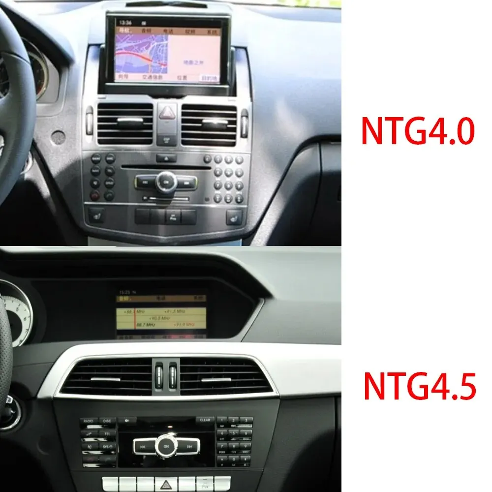 메르세데스 벤츠 C 클래스 W204 C204 S204 용 EKIY 무선 CarPlay 2008-2014 NTG 4.0 NTG 4.5 안드로이드 Auto Airplay 미러 링크 DSP