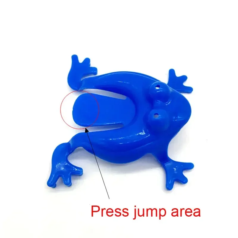 20pcs Solid Color Jumping Frog Plastic Bouncing Frog Jumping Frog Children Educational Toy,Gift for Kids Party Favors, Birthday 4
