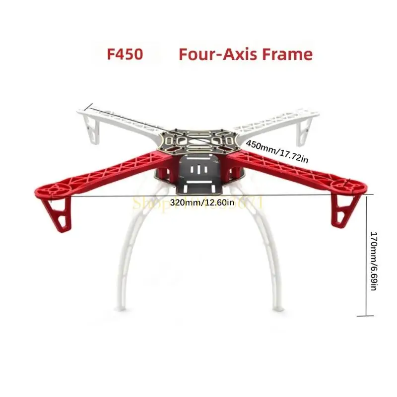 베스트 셀러 다양한 비행에 호환되는 애호가 프레임 용 나사가있는 보편적으로 450mm DIY Quadcopter 프레임
