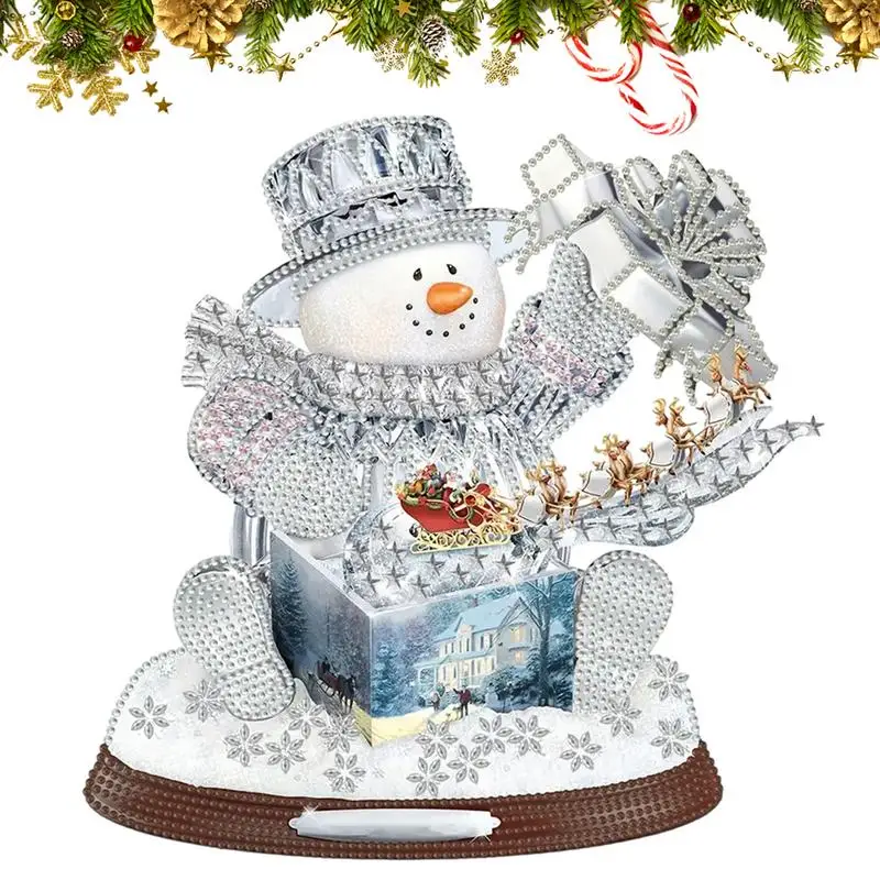 

5D рождественские аксессуары для рисования, водонепроницаемые элегантные рождественские блестящие украшения для рукоделия, для магазинов столовых