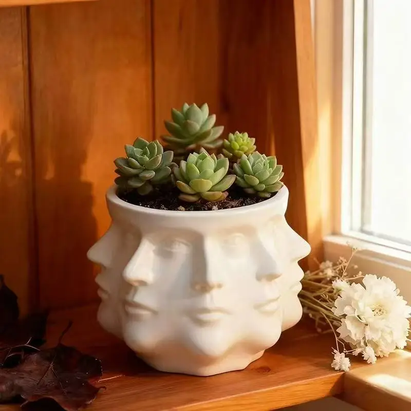Versatile Artistic Flower Pot for Indoor and Outdoor Decor