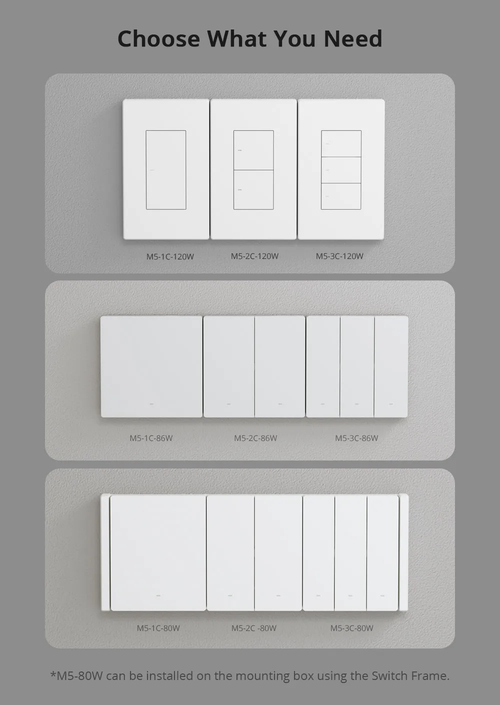 M5 Matter Smart Wall Switch Two-way ESP32 EWeLink-Remote Switchman Voice Control