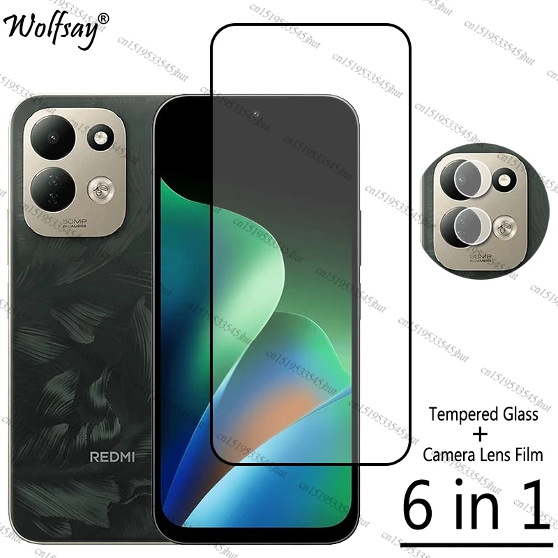 Premium Full Cover Tempered Glass Screen & Camera Protector - 6.9 Inch