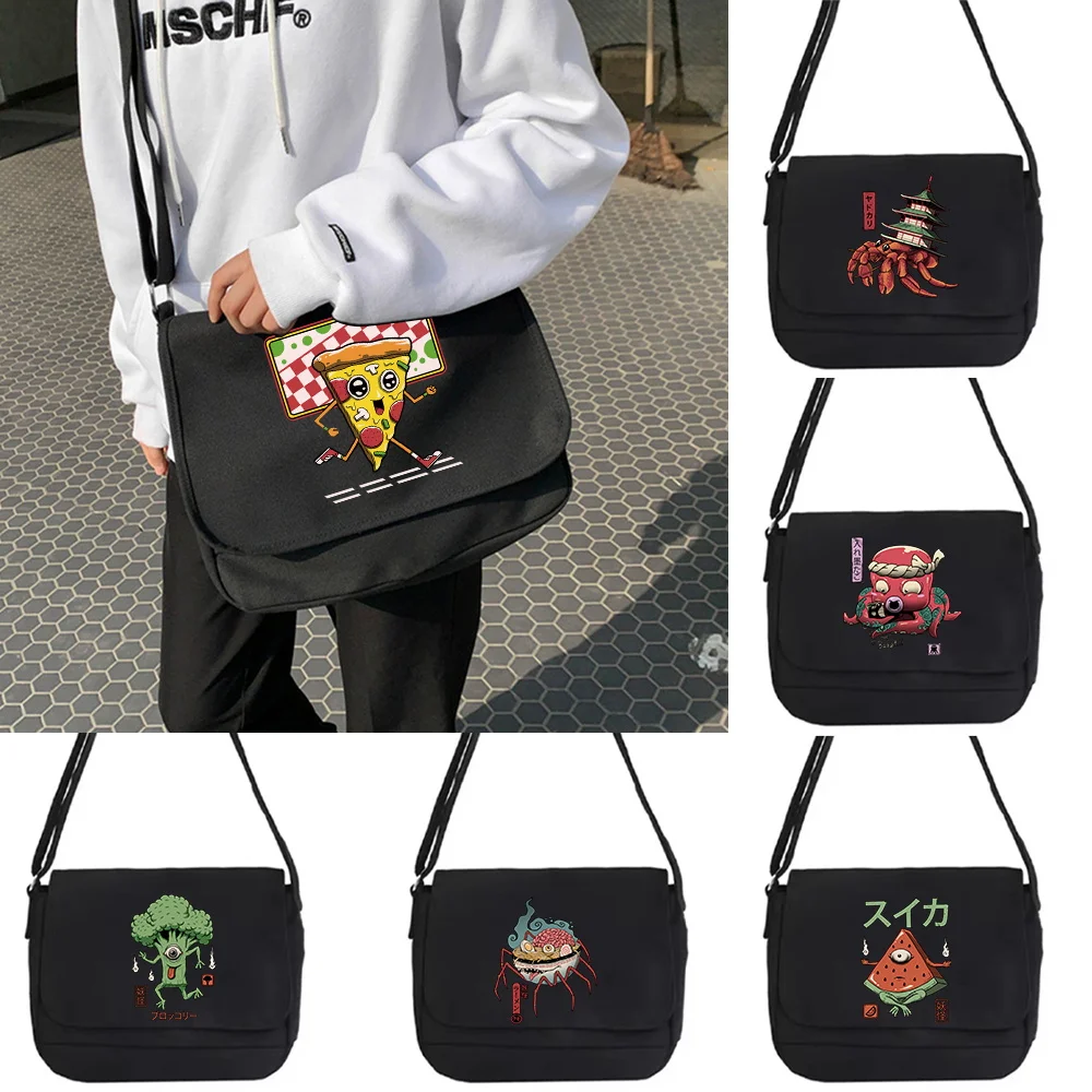 

Canvas Handbags Shoulder Bag Large Capacity Crossbody Bags for Teenager Girls Men Harajuku Messenger Bag Student School Bags Sac