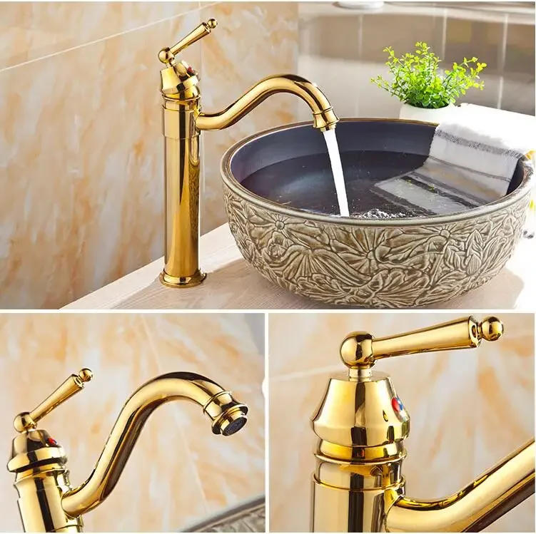 Description Picture 6 of itemFree Shipping High Arch New Deck Bathroom Basin Sink Mixer Tap Polished Antique Bronze
