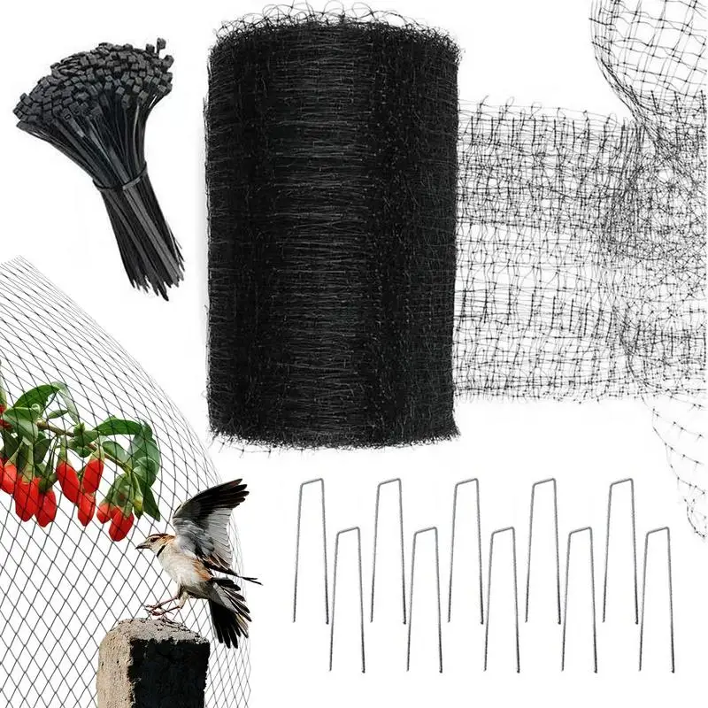 

Anti Bird Netting 7x66FT Reusable Protective Mesh Net Pond Net Fruit Tree Vegetable Flower Garden Mesh Protect Pest Control