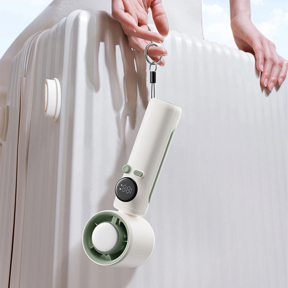 Portable Hand Fan 199 Gear Speed Wind USB Rechargeable Electric Fan Digital Power & Speed Display for Home Office Travel Outdoor