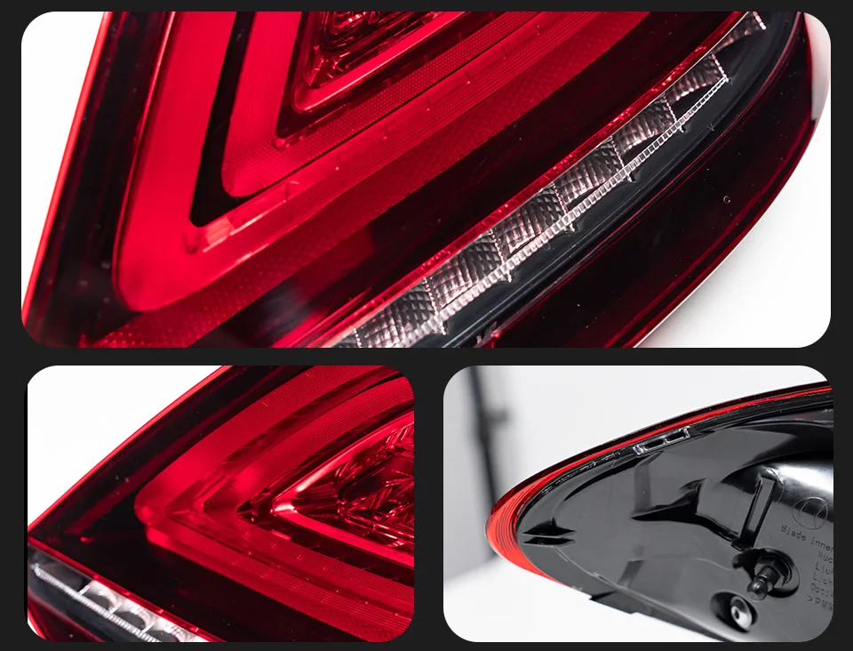CG Dynamic DRL LED Rear Taillight Fits Mercedes-Benz W205 C-Class 2014-2021
