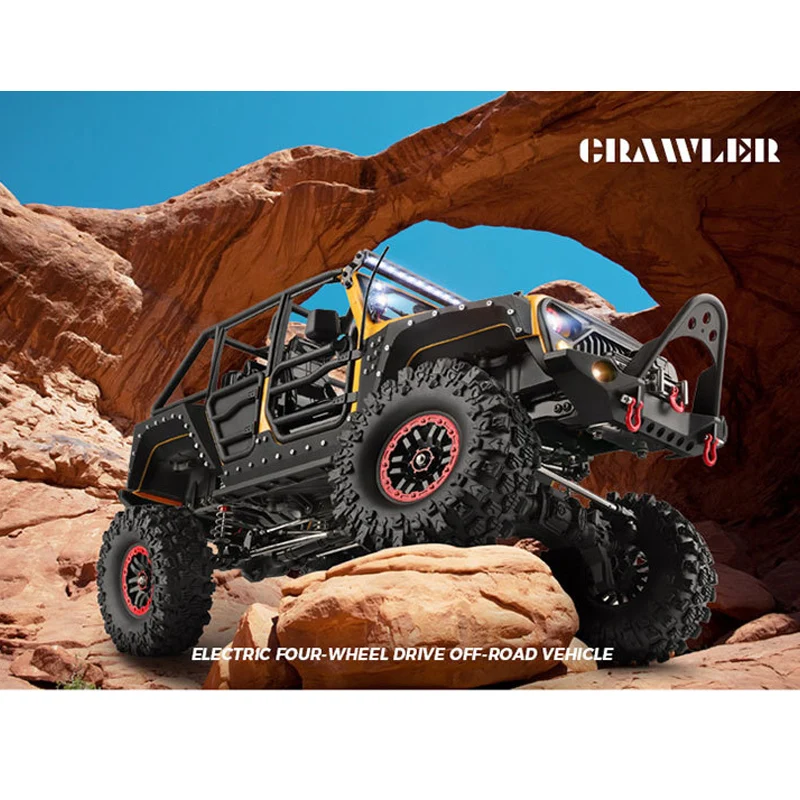 Wltoys 104026 Remote Control Car 1:10 Electric Four-Wheel Drive Climbing Car Suspended Off-Road Toy Led Lights Racing Toy 4
