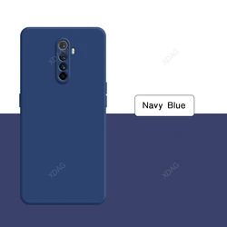 Luxury High-Quality Liquid Silicone Phone Case - Soft, Original Protective Cover for Realme X2 Pro (Navy Blue)