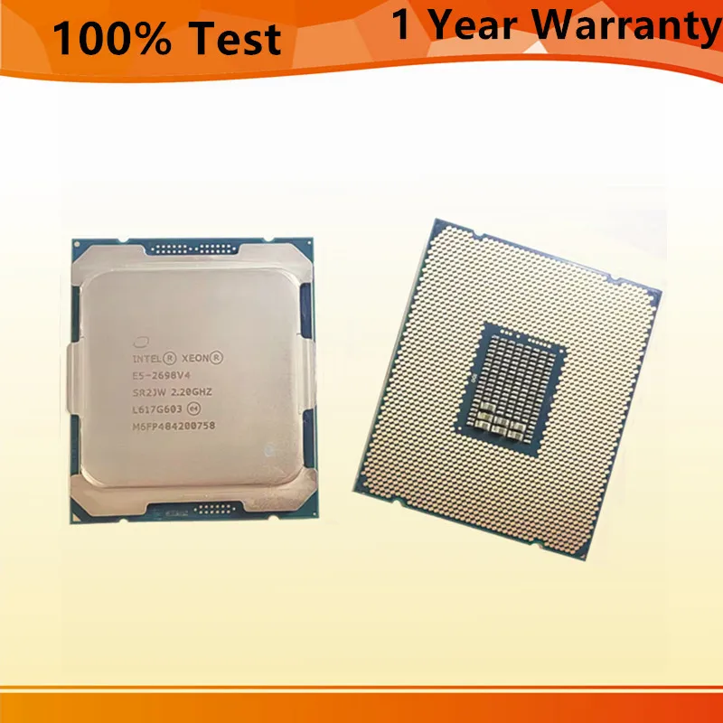 Processeur Intel Xeon E5-2698 V4 SR2JW - 20 Cœurs - 2.20GHz - LGA2011-3 - Occasion
