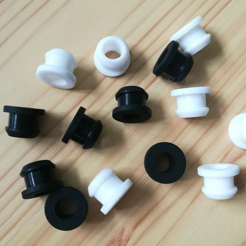 Hollow Snap-on Hole Plugs Black Silicone Rubber Snap-on Grommet Plug Bung Wire Cable Wiring Protect Bushes O-rings Sealed Gasket images - 6