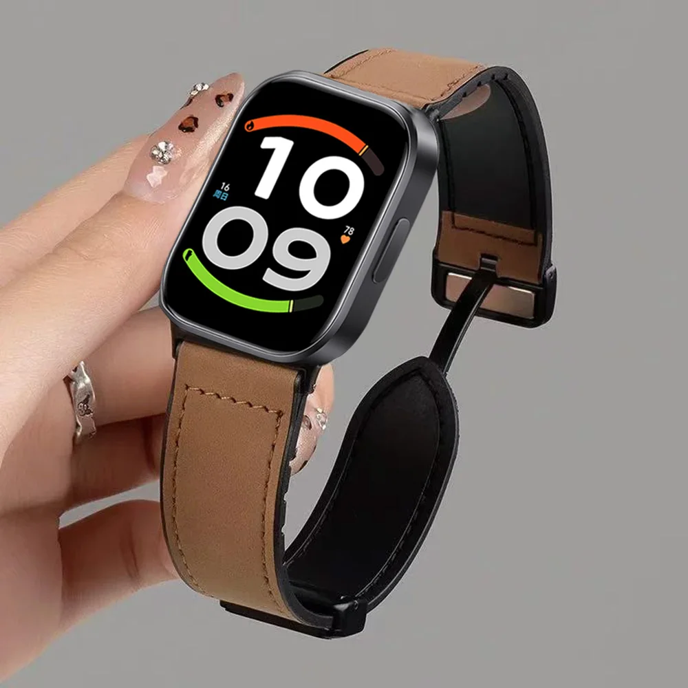 Magnetic Leather and Silicone Hybrid Strap