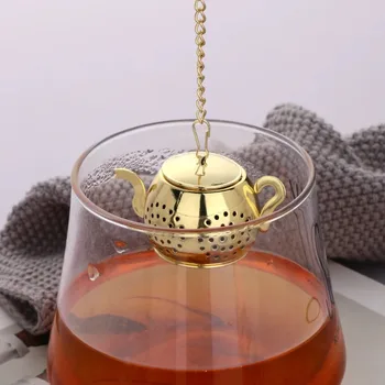 Teapot-Shaped Stainless Steel Tea Filter 1