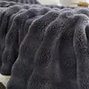Solid Color Flannel Rabbit Fur Blanket Nap Cover Blanket Soft Sofa Blanket Coral Fleece Cover For Bedroom Manufacturer Wholesale 5