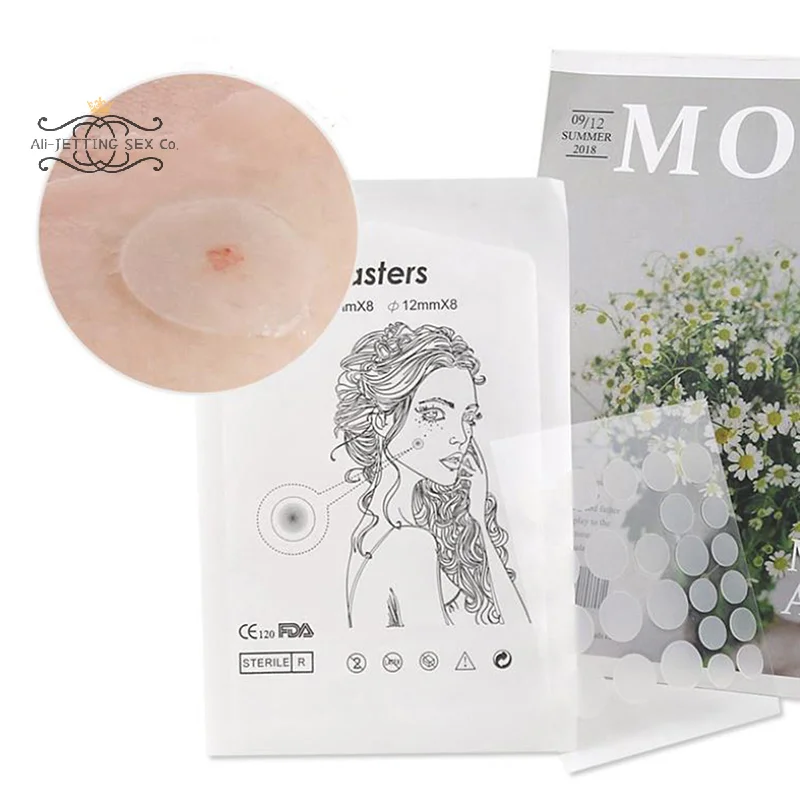 72Pcs/2Sheets 여드름 여드름 패치 클리어 젤 보이지 않는 여드름 커버 스티커 여드름 리무버 뷰티 스킨 케어