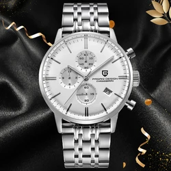 2023 Pagani Design Top Brand Watch Men's Luxury Waterproof Leather Watch Japan VK67 Sports Quartz Hand Table Relogio Masculino
