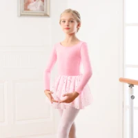 Girls Ballet Leotards for Dance Camisole Dress Hollow Crisscross Back,Shiny Skirt - Image 4
