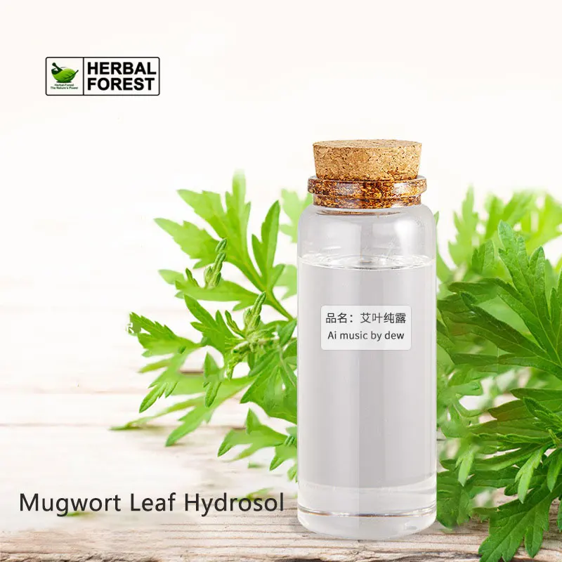 Organic Wild Mugwort Leaf  Hydrosol Replenish Water Calm Skin Fade Dark Circles Brighten Skin Color DIY Facial Mask Toner wild recipes plant based organic gluten free delicious