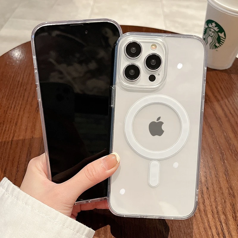 Luxury Magsafe Magnetic Transparent Frame Phone Case - Enhanced Protective Cover