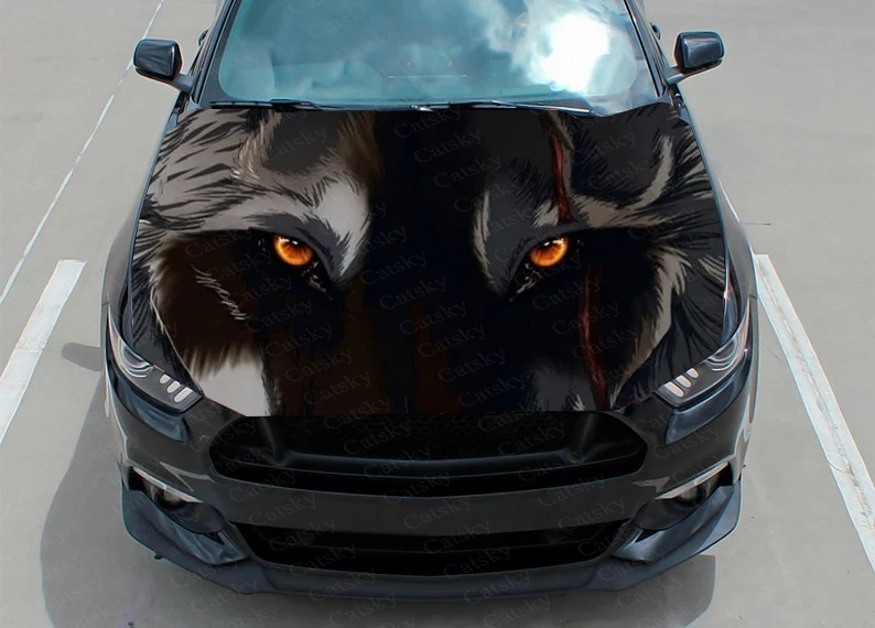 

wolf Car Decal Graphics Vinyl decal Cover Pattern Packaging Decal custom DIY design hood engine car Decal Stickers