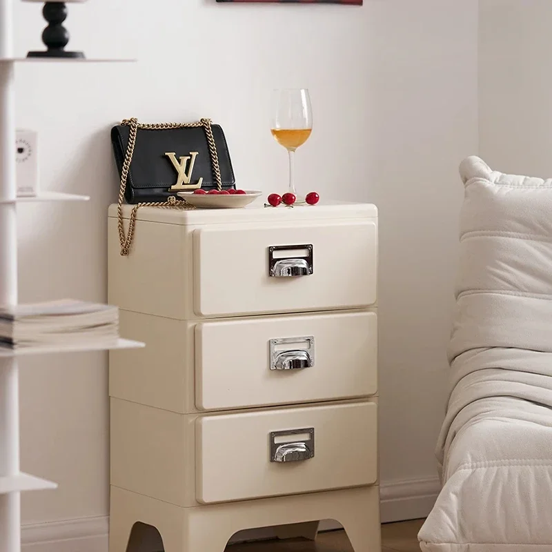 Fashionable Cream Style Children's Bedside Table Creative Modern Small Bedroom Storage Cabinet Sofa Side Storage Cabinet