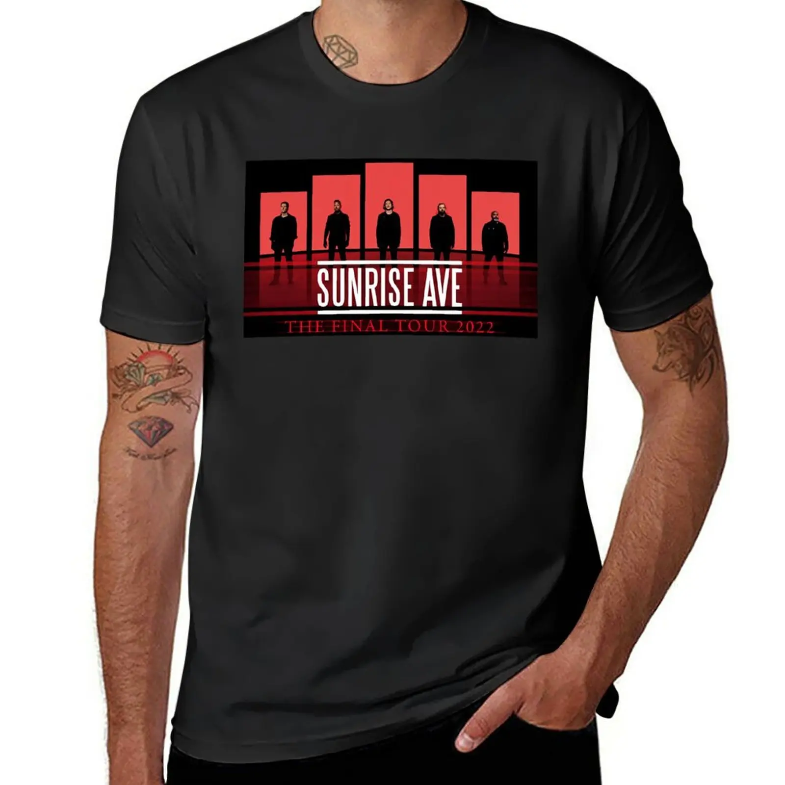 

New sunrise avenue design limited version final tour T-Shirt plain t-shirt custom t shirts designer t shirt men