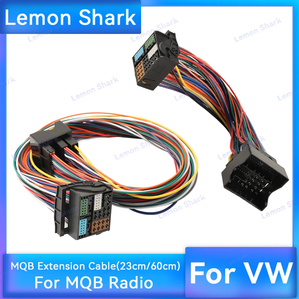 Cavo Di Prolunga Mqb 23Cm Adattatore Da 60Cm Con Connettore Quadlock 52 Pin Per Radio Vw Mib Per Audi A1 A3 A4 A5 A6 A7 Per Skoda