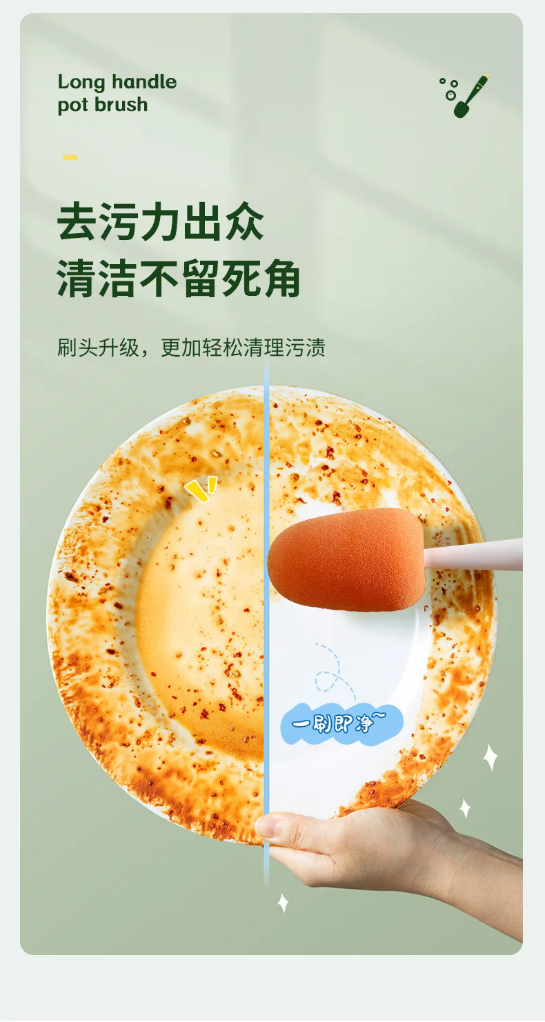 3 In 1 Multifunctional Cleaning Cup Brush Long Handle Insulation Cup Lid Brush Straw Brush Crevice Cleaning Brush, Used To Clean Baby Bottles, Water Cups, Glass, Teapots