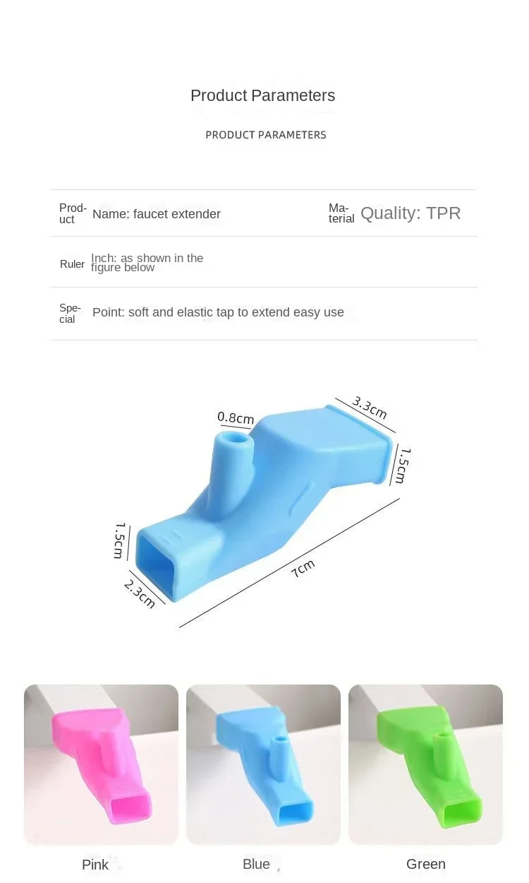 3 PCS Silicone Faucet Water Tap Extender Spout Hand Washing Elastic Adjustable Nozzle Sink Extender 4