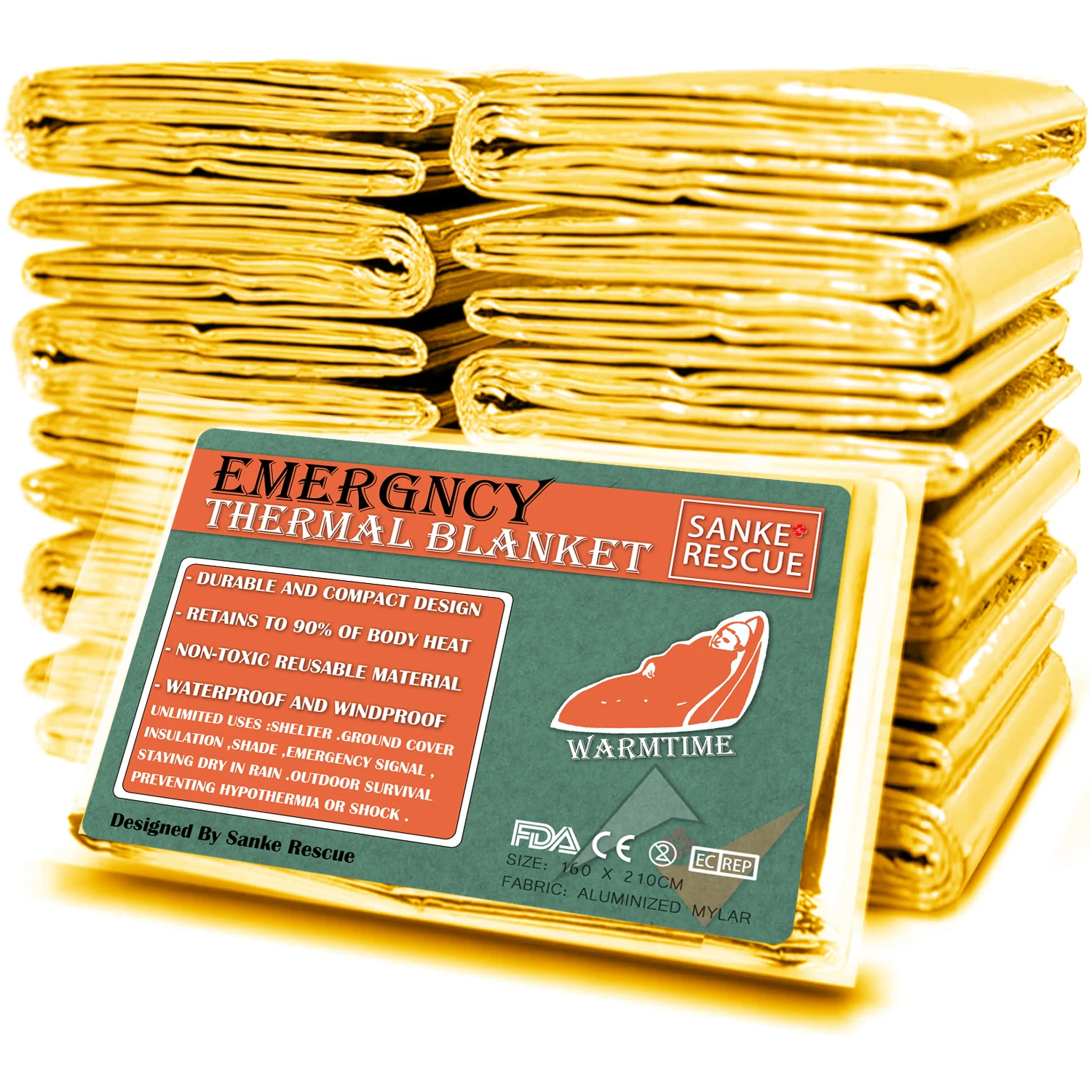 Emergency Blanket Outdoor Survive First Aid Kit