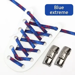 Vibrant Elastic No - Tie Shoelaces (Blue Enchantress)