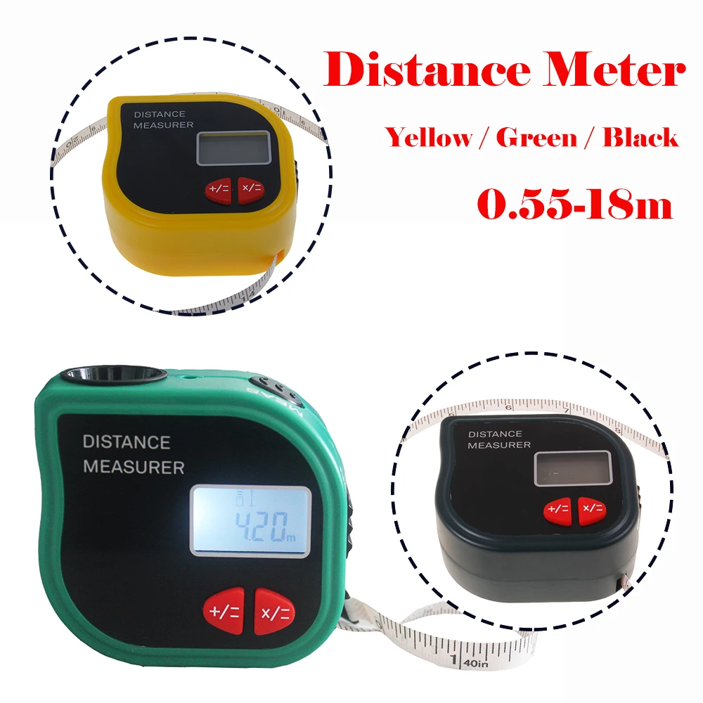 2in118MUltrasonicDistanceMeter1MTapeMeasureCP3001Digital